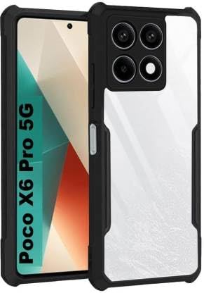 A Accessories kart Case for Poco X6 Pro Case, Crystal Clear Case